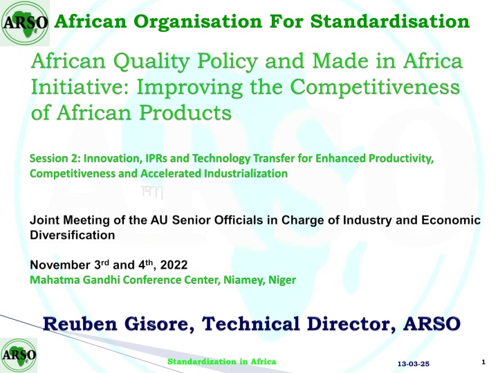 african organisation for standardisation