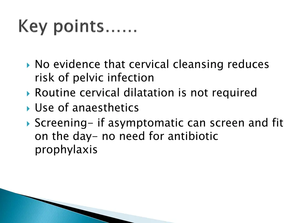 no evidence that cervical cleansing reduces risk