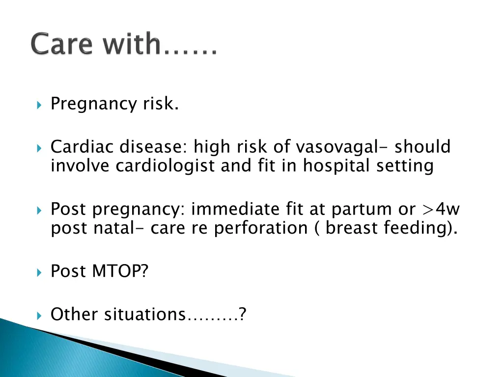 pregnancy risk