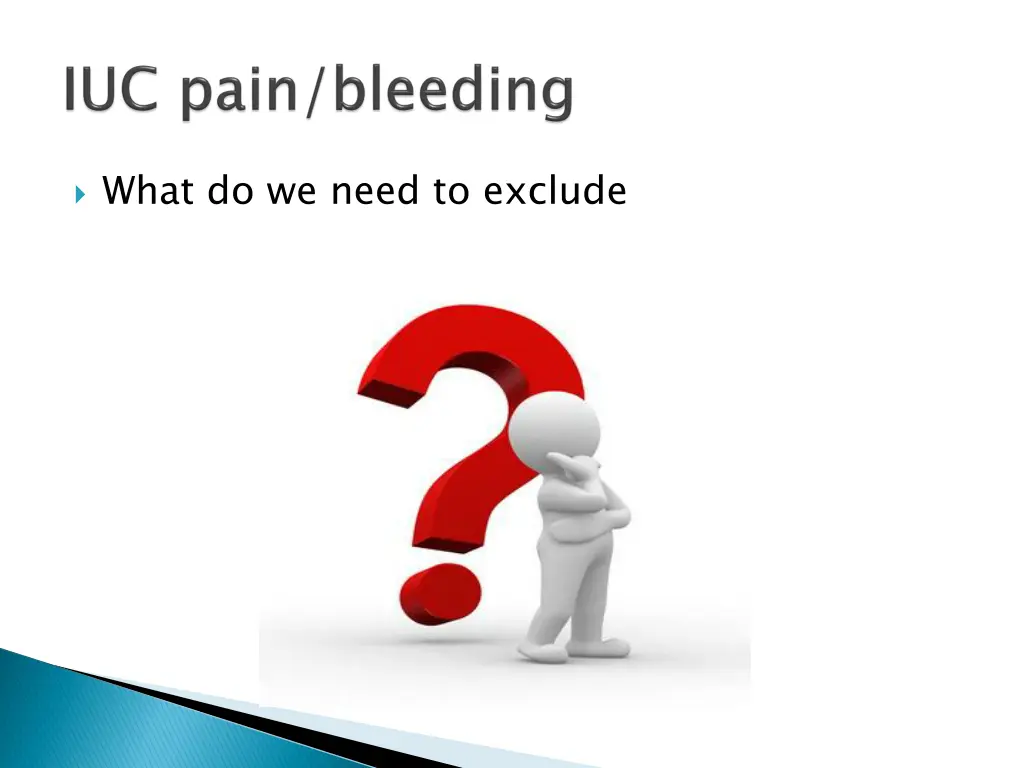 what do we need to exclude