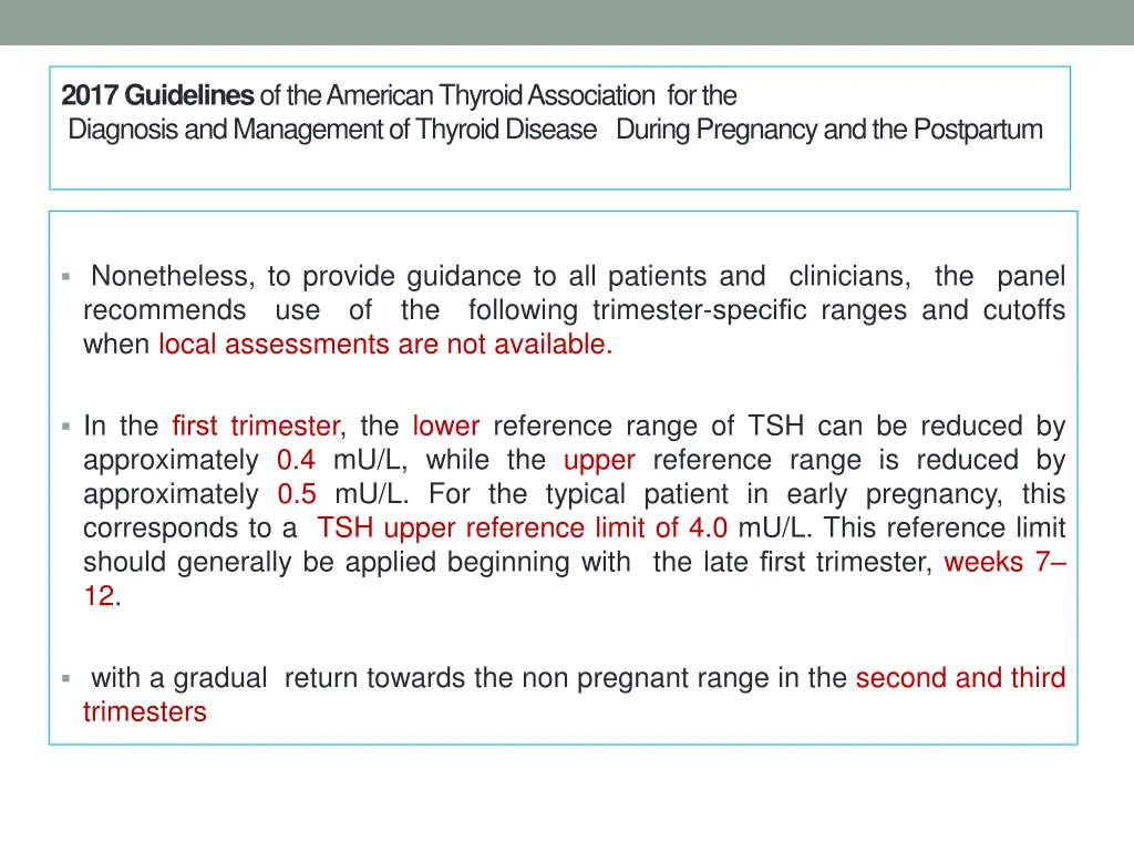 2017 guidelines of the american thyroid