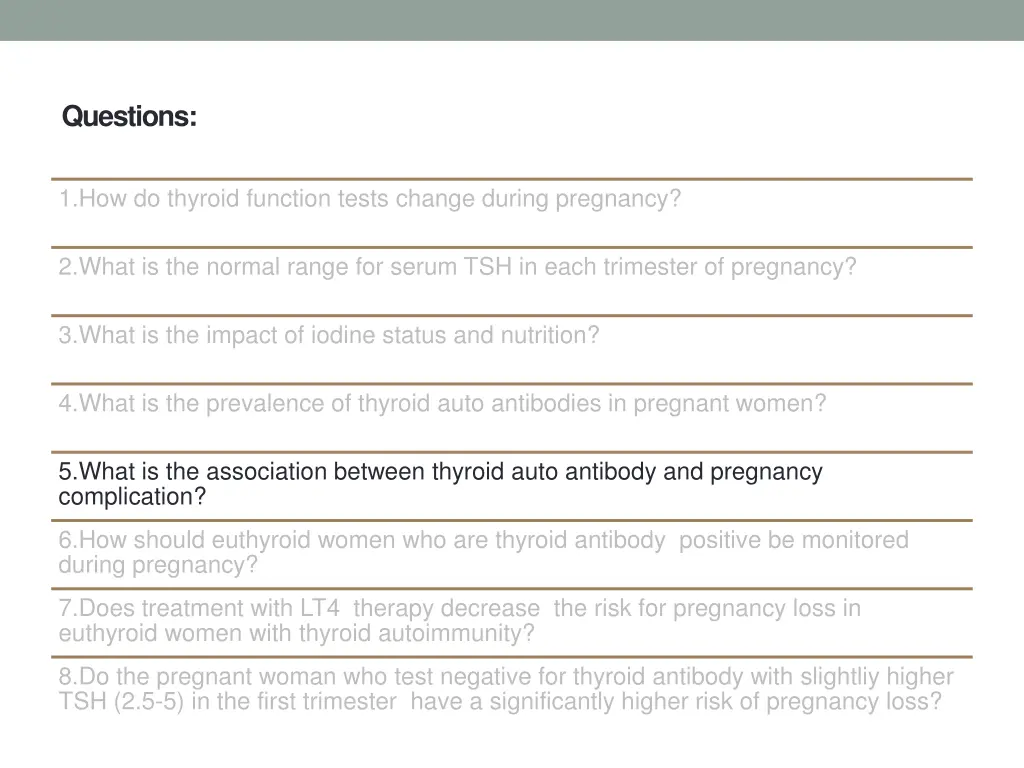 questions 5