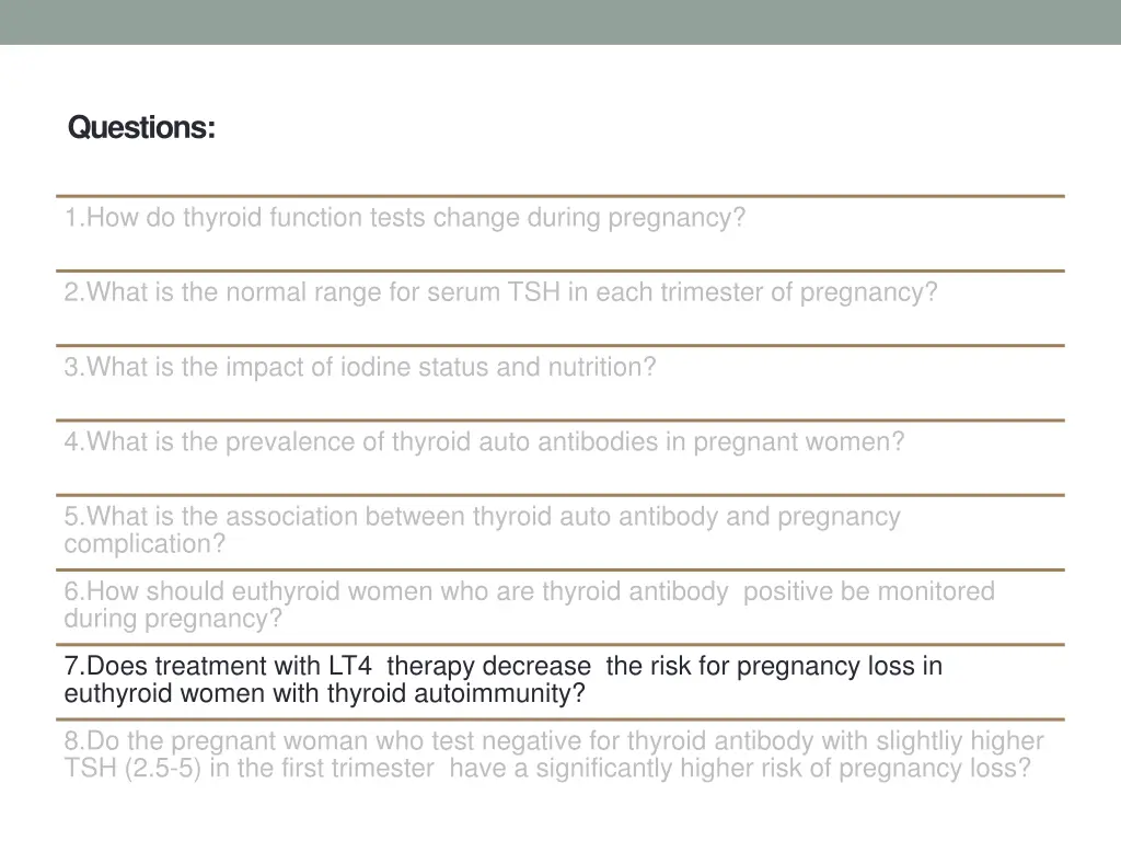 questions 7