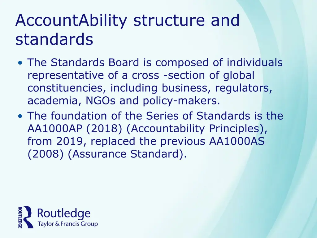 accountability structure and standards
