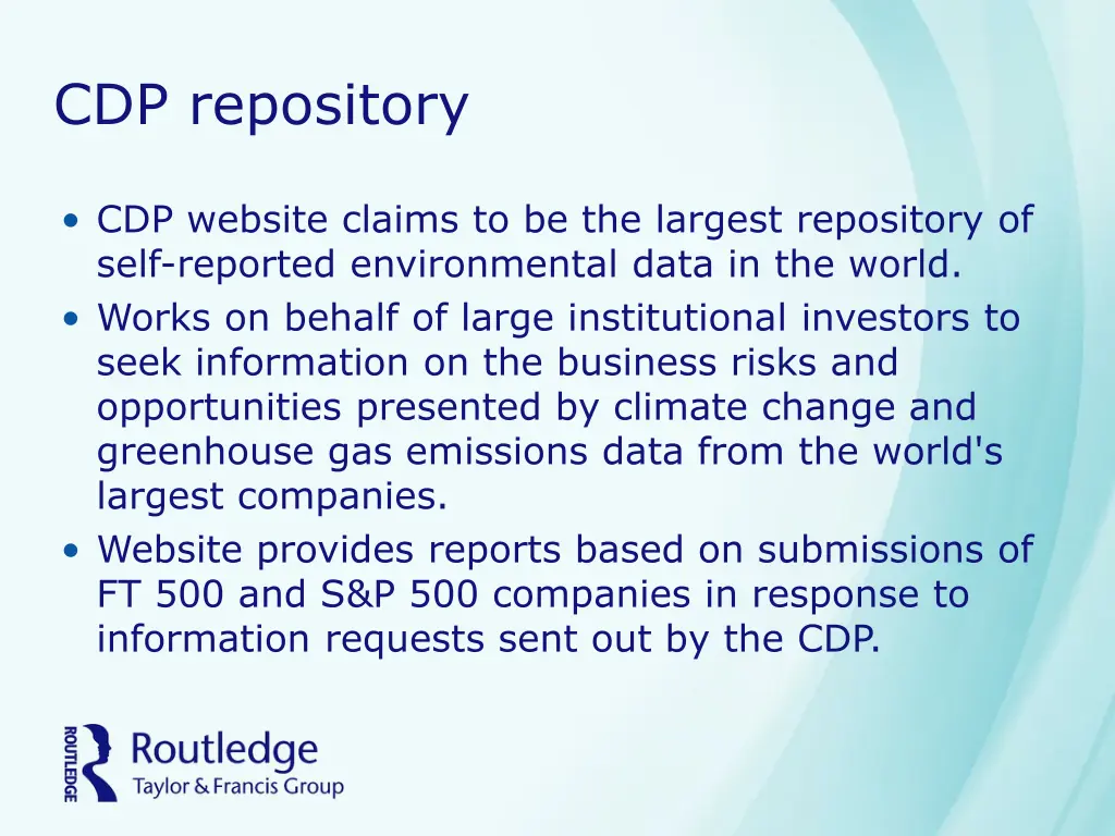 cdp repository