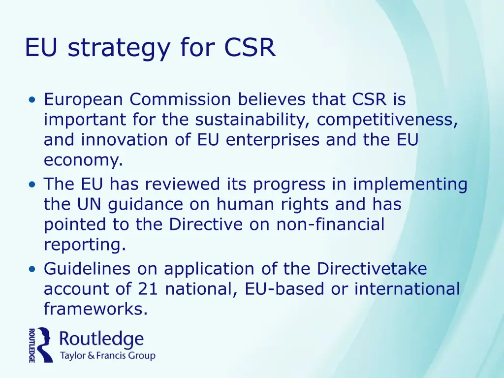 eu strategy for csr