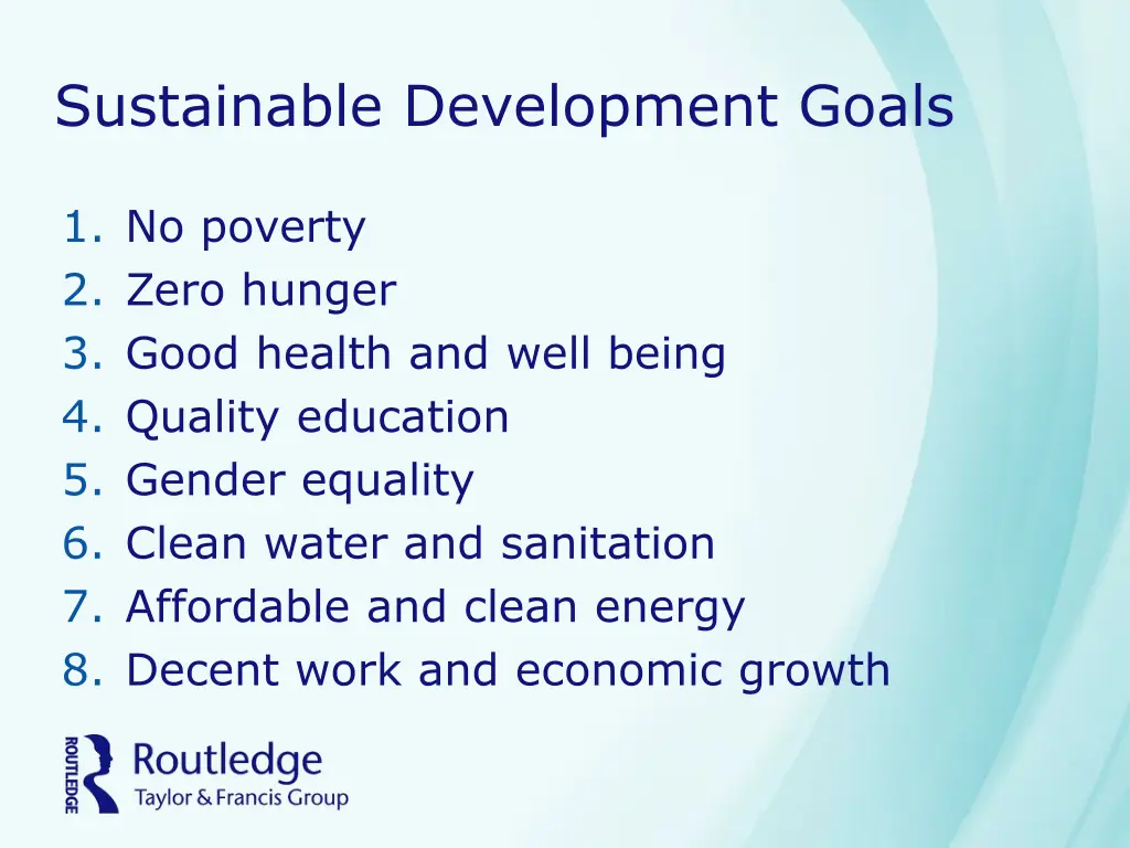 sustainable development goals