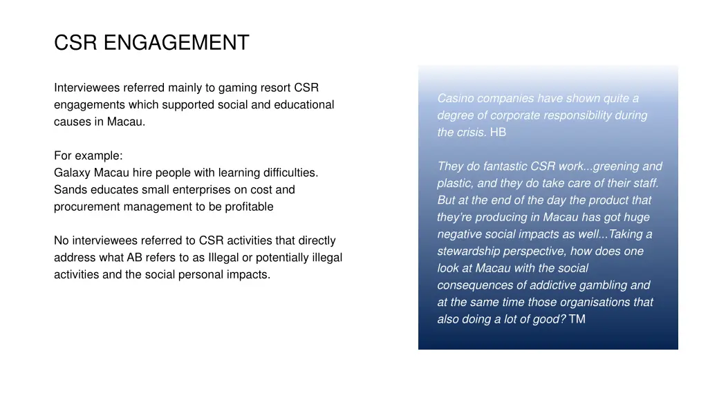 csr engagement