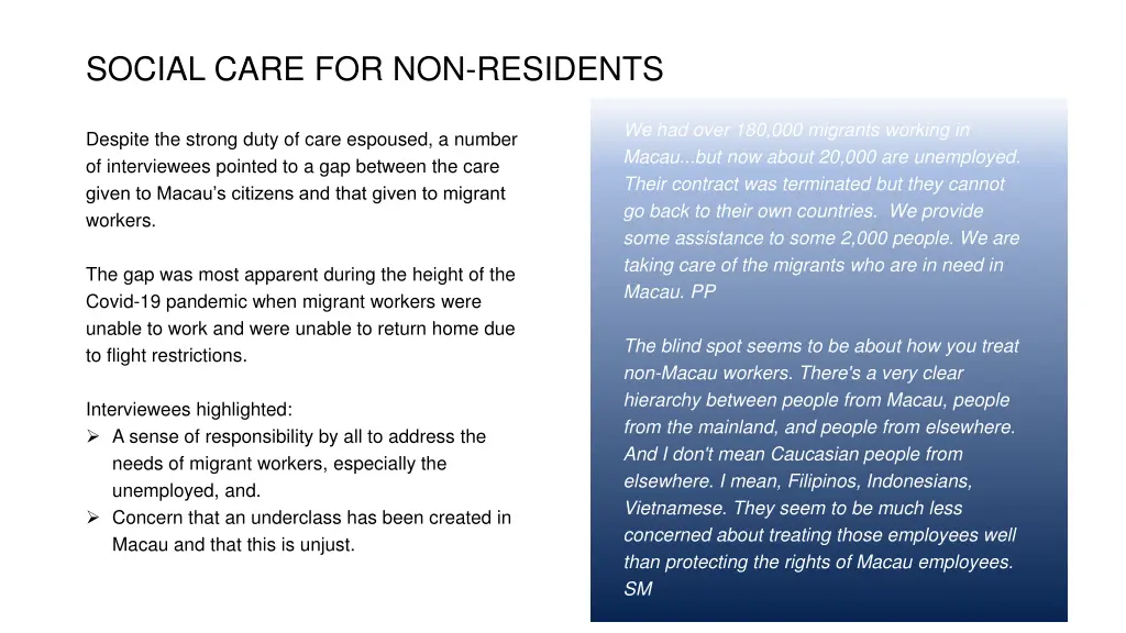 social care for non residents