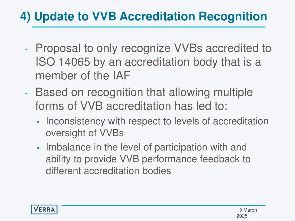 4 update to vvb accreditation recognition