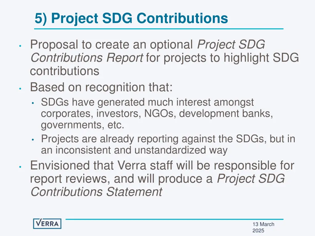 5 project sdg contributions