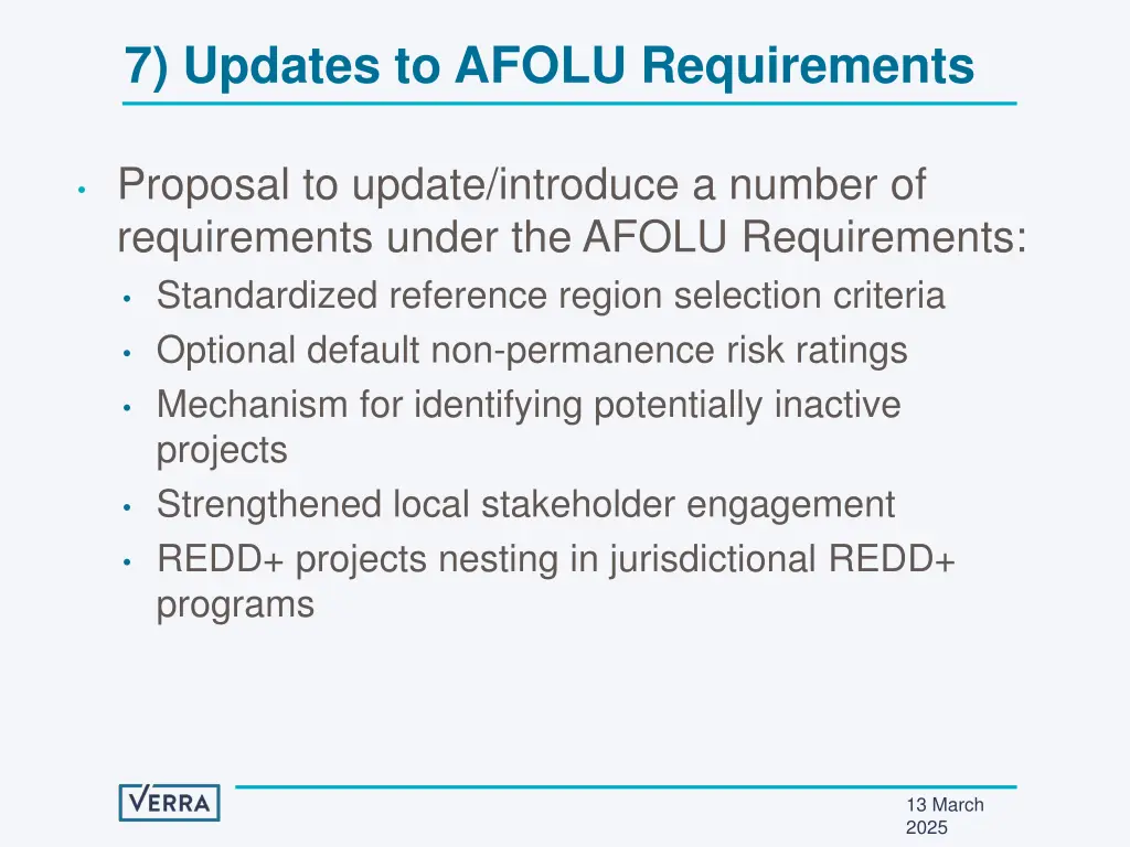 7 updates to afolu requirements