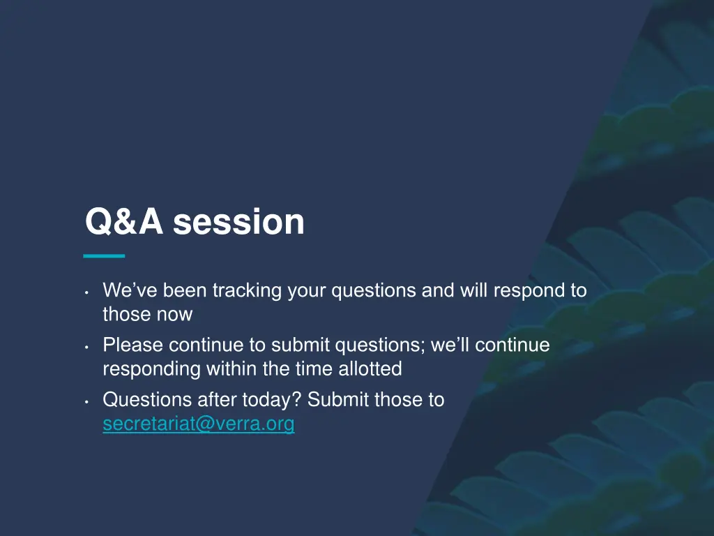 q a session