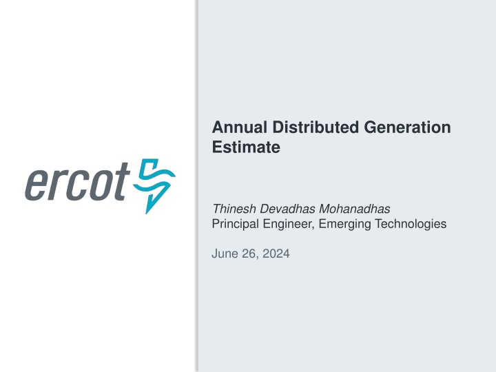 annual distributed generation estimate
