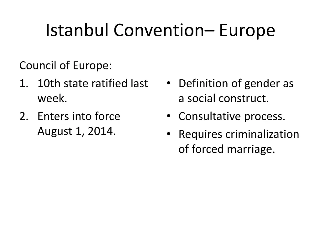 istanbul convention europe