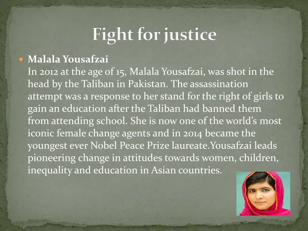 fight for justice