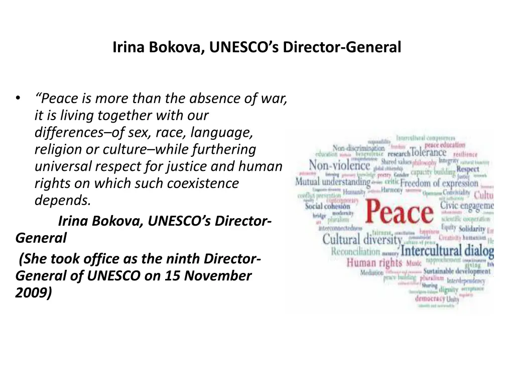 irina bokova unesco s director general