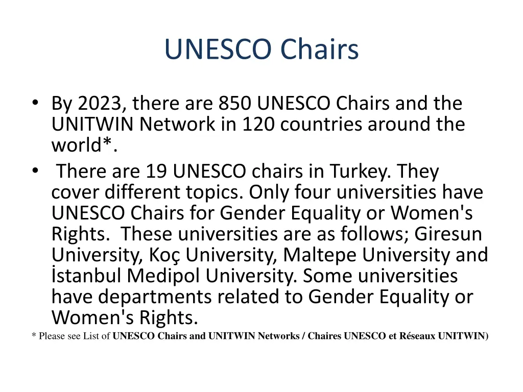 unesco chairs 1