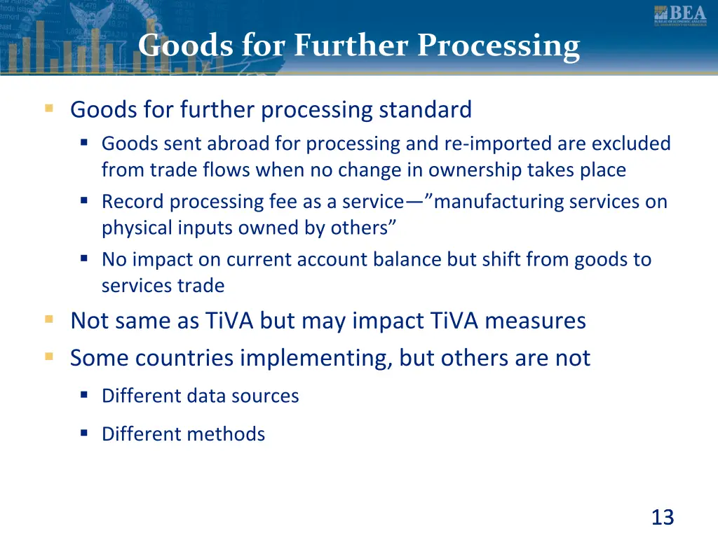 goods for further processing
