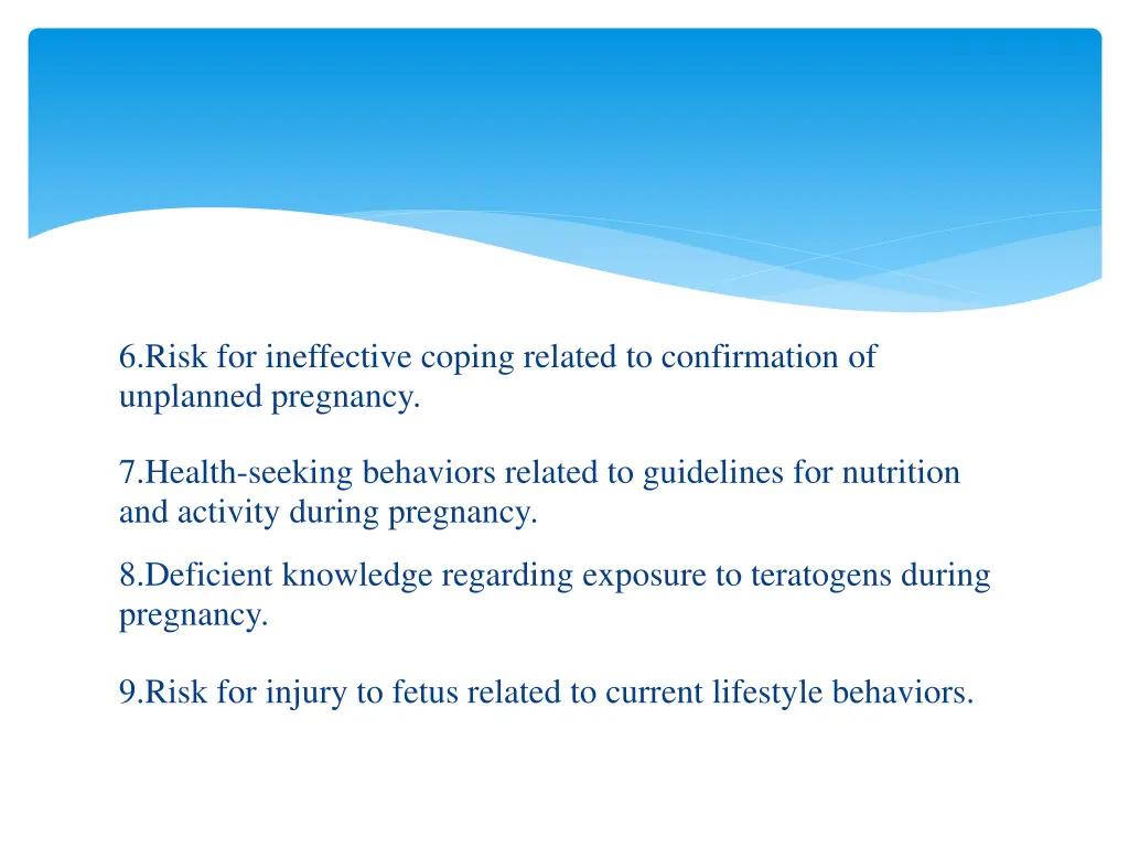 6 risk for ineffective coping related