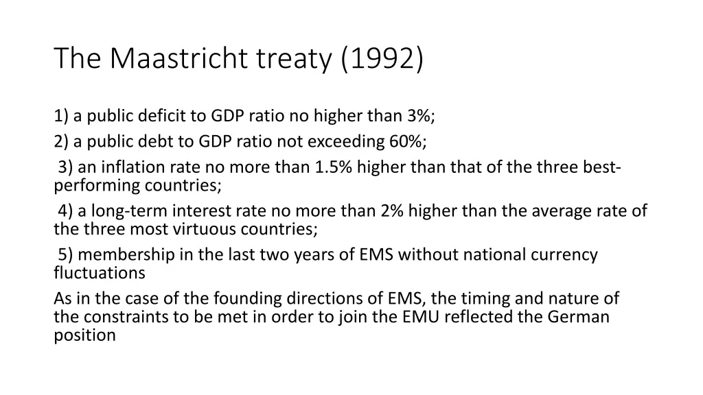 the maastricht treaty 1992