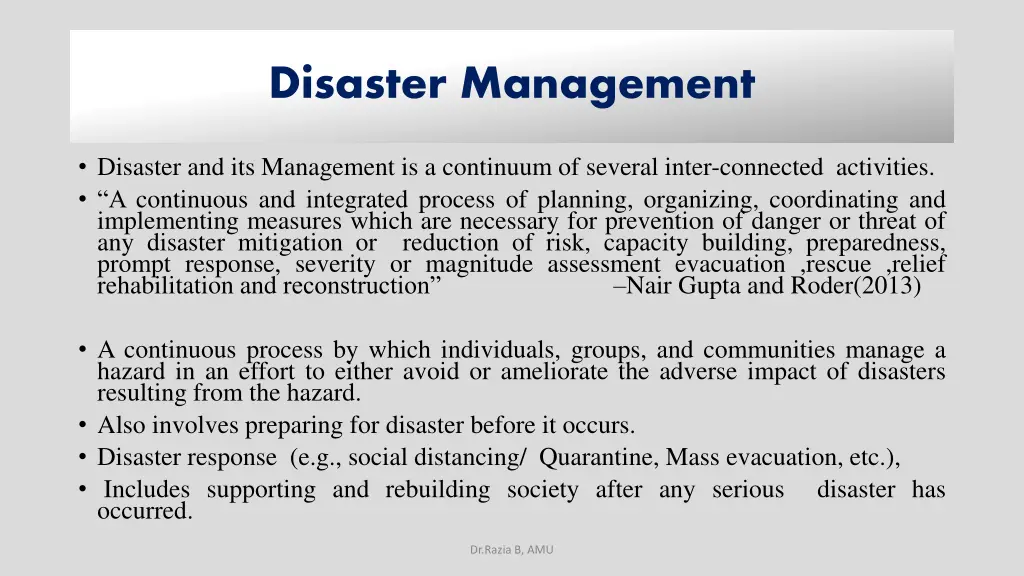 disaster management 1