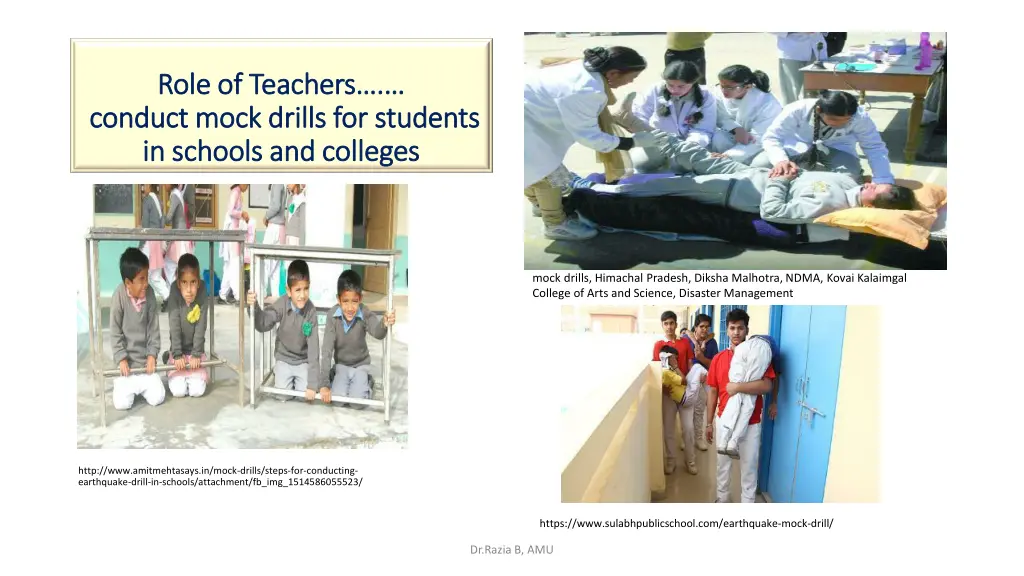role of teachers role of teachers conduct mock