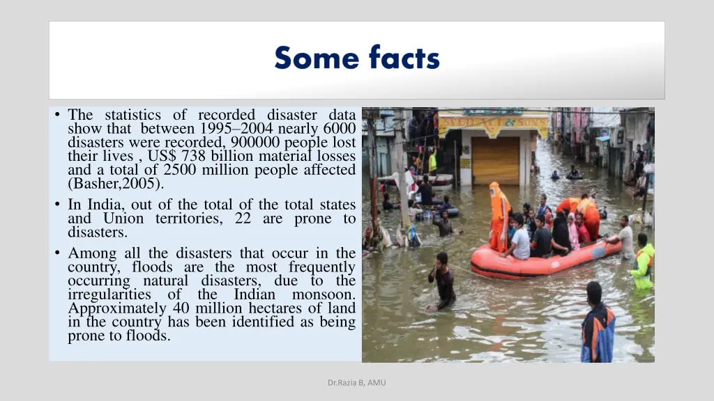the statistics of recorded disaster data show