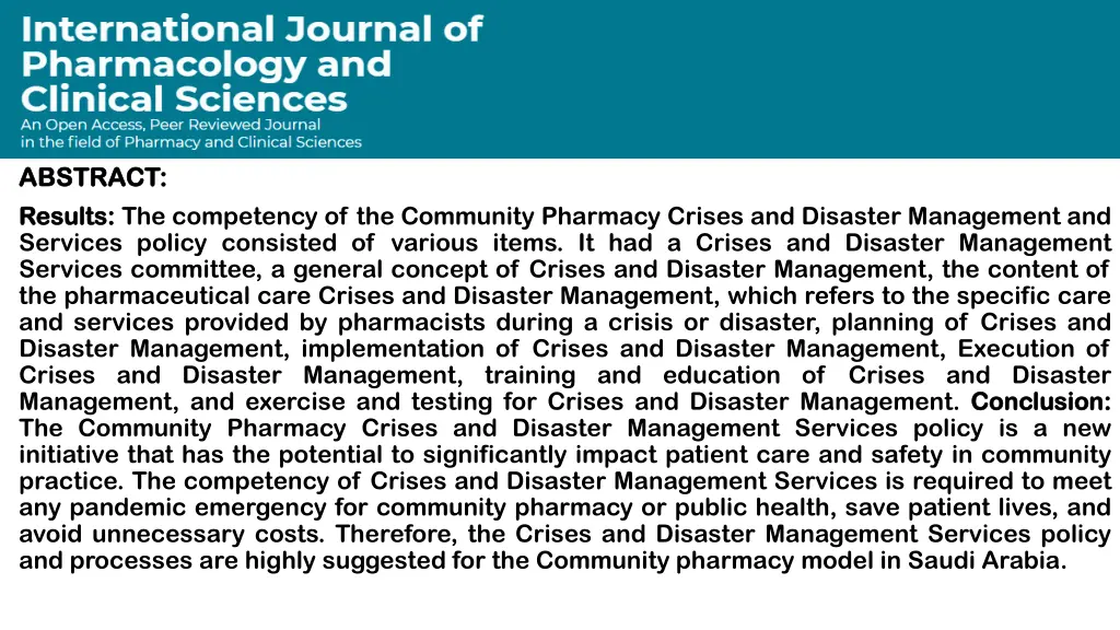 abstract abstract results results the competency
