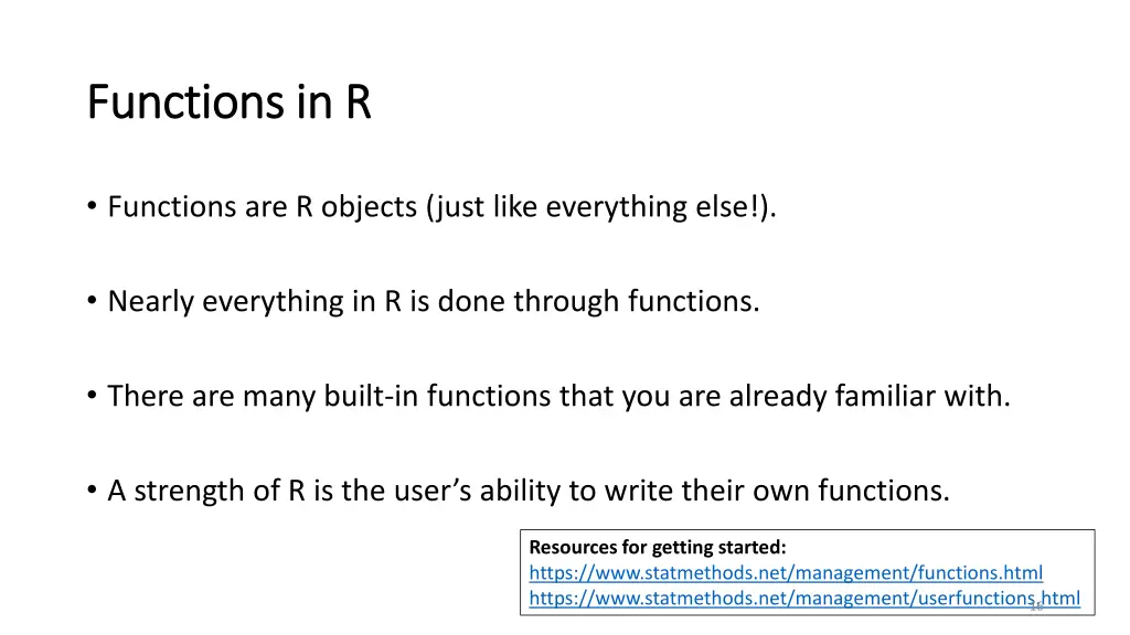 functions in r functions in r