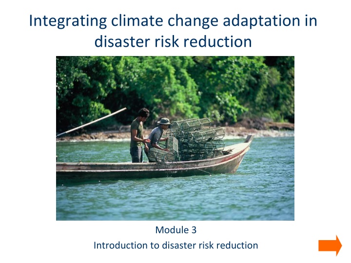 integrating climate change adaptation in disaster