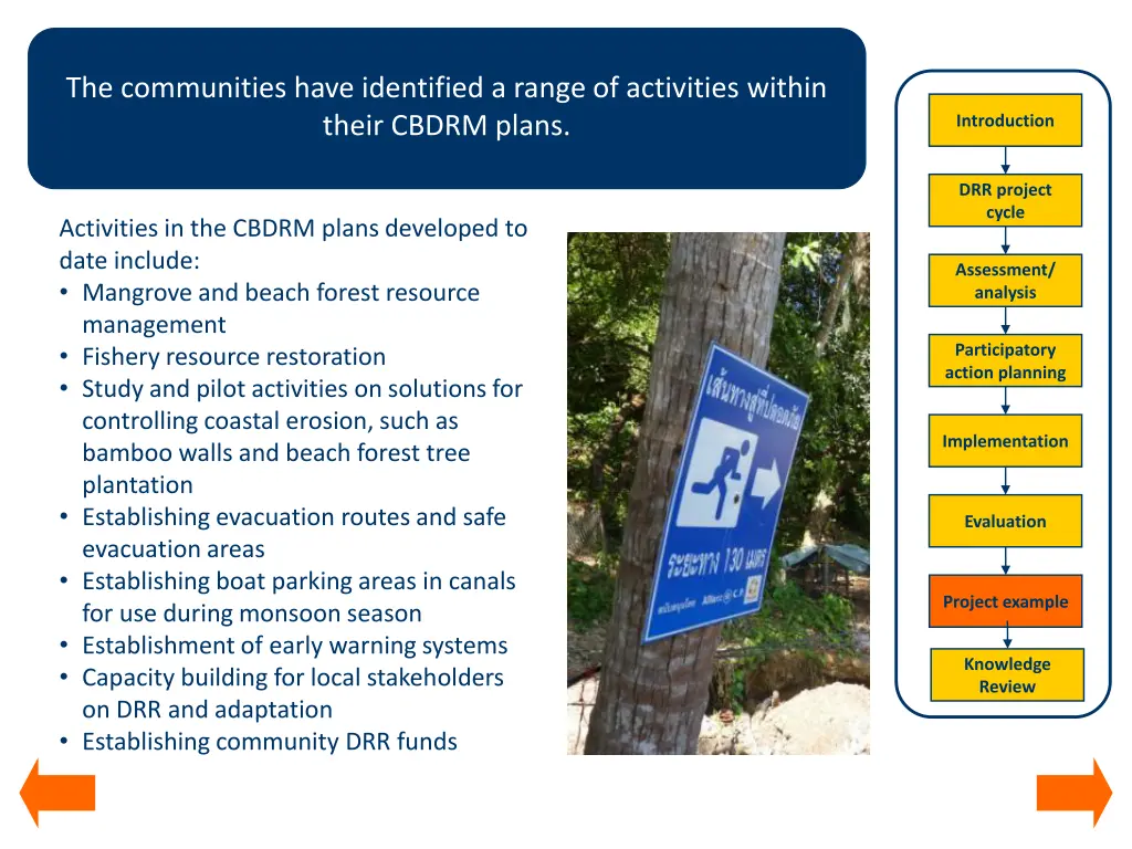 the communities have identified a range