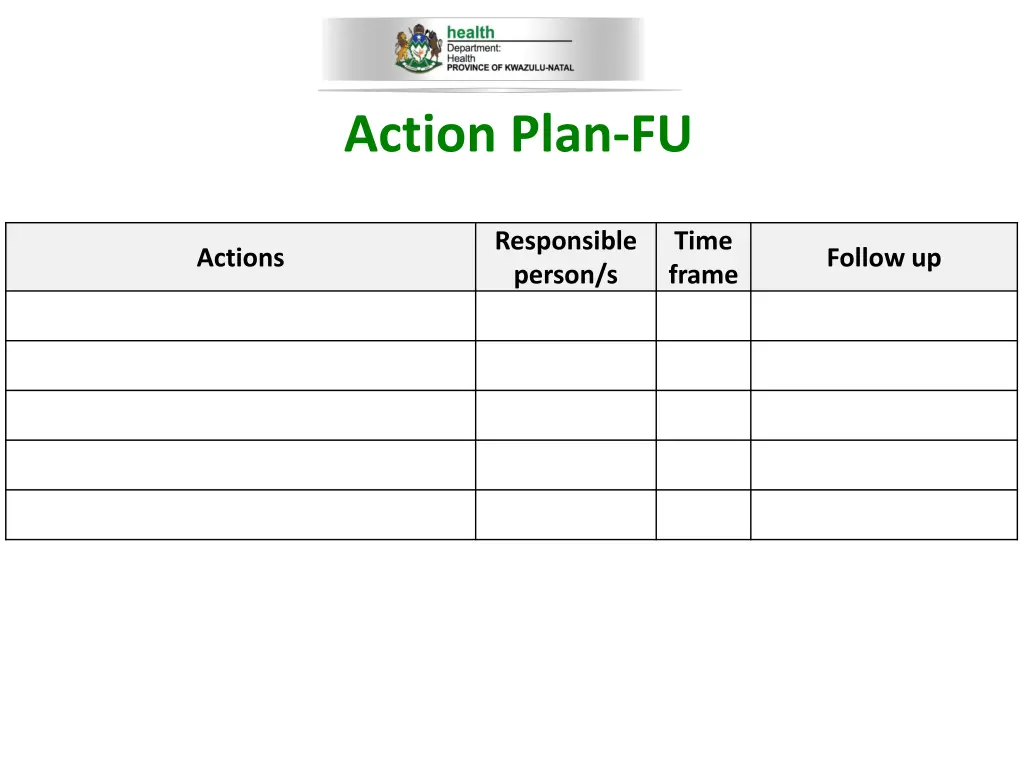 action plan fu