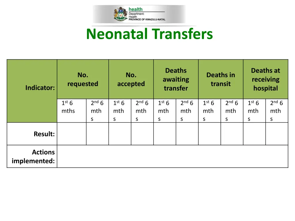 neonatal transfers