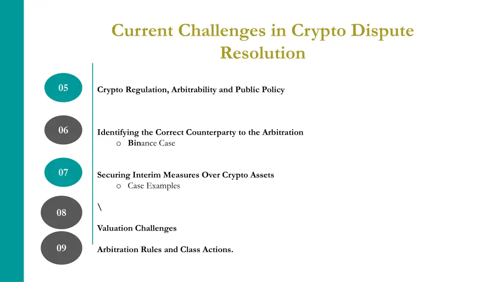 current challenges in crypto dispute resolution 1