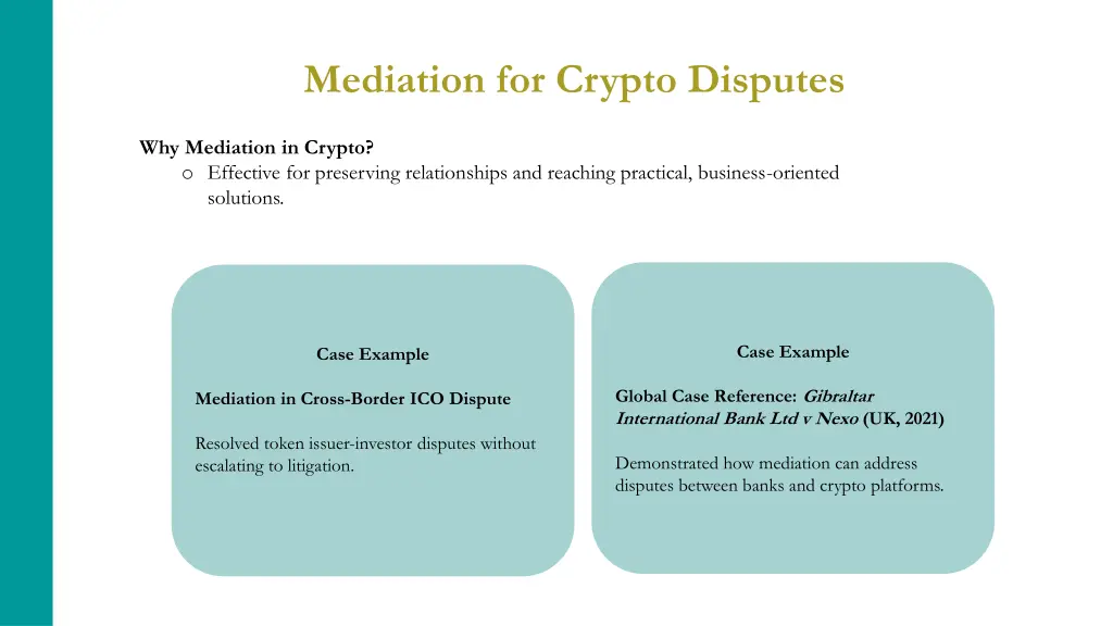 mediation for crypto disputes 1