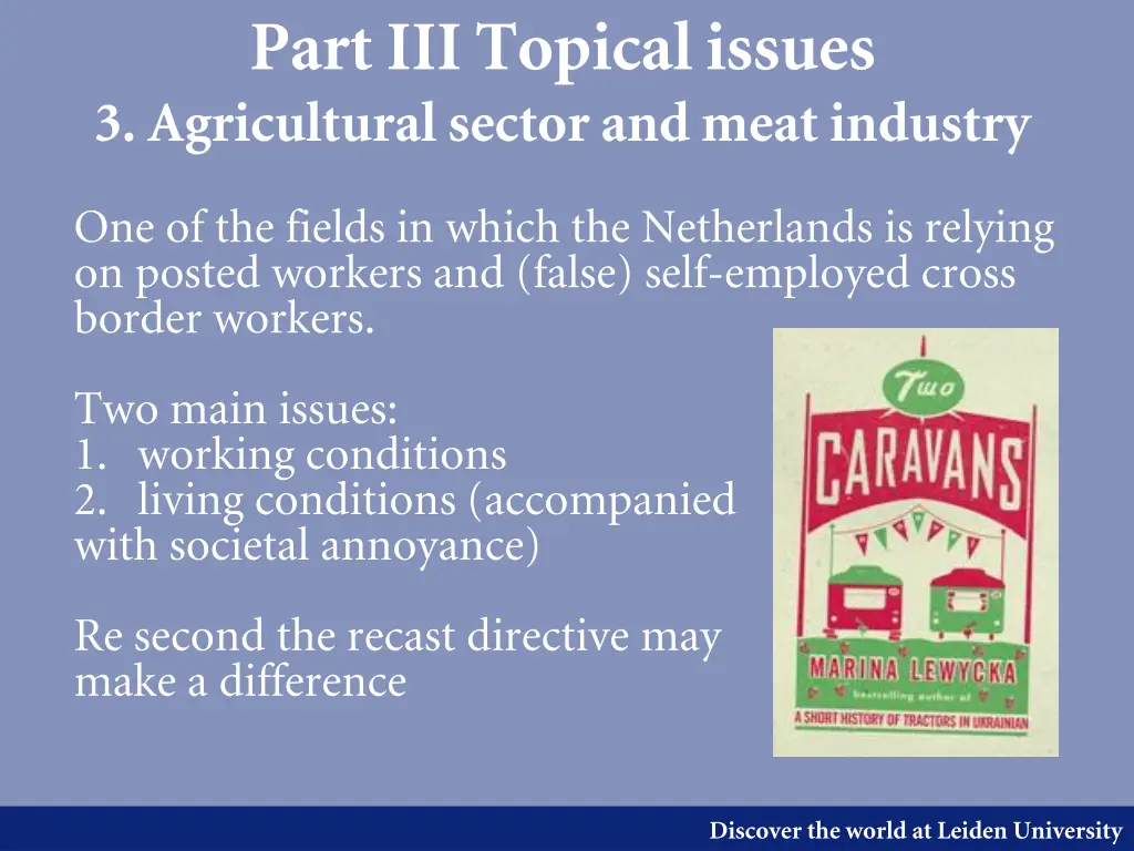 part iii topical issues 3 agricultural sector