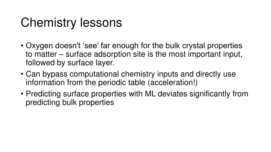 chemistry lessons