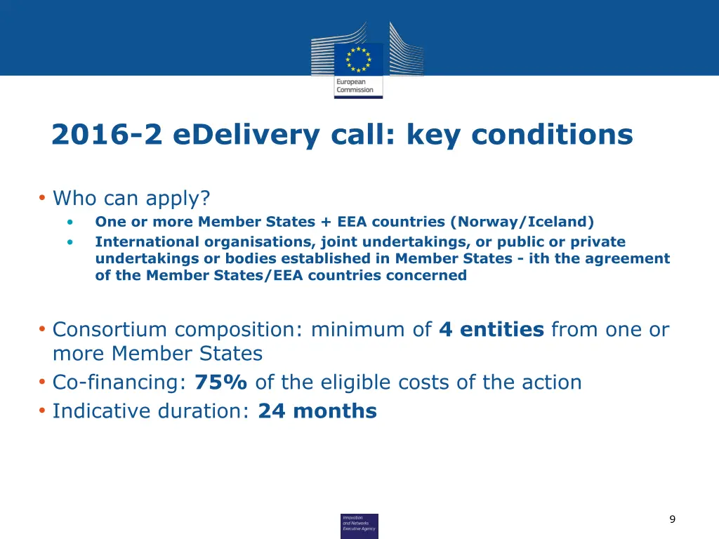 2016 2 edelivery call key conditions