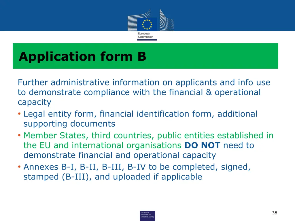 application form b
