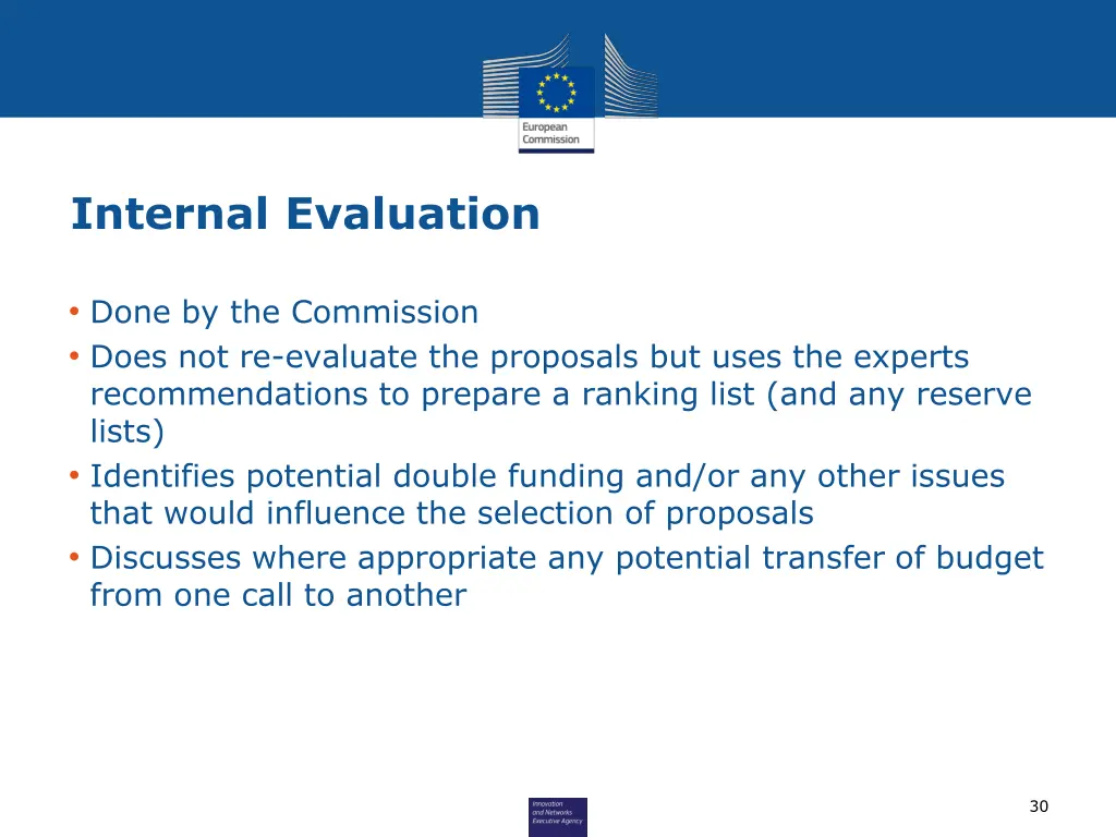 internal evaluation