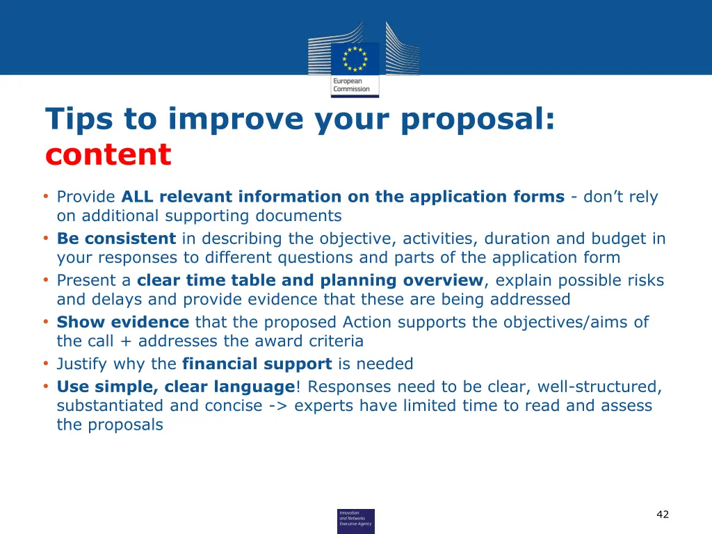 tips to improve your proposal content