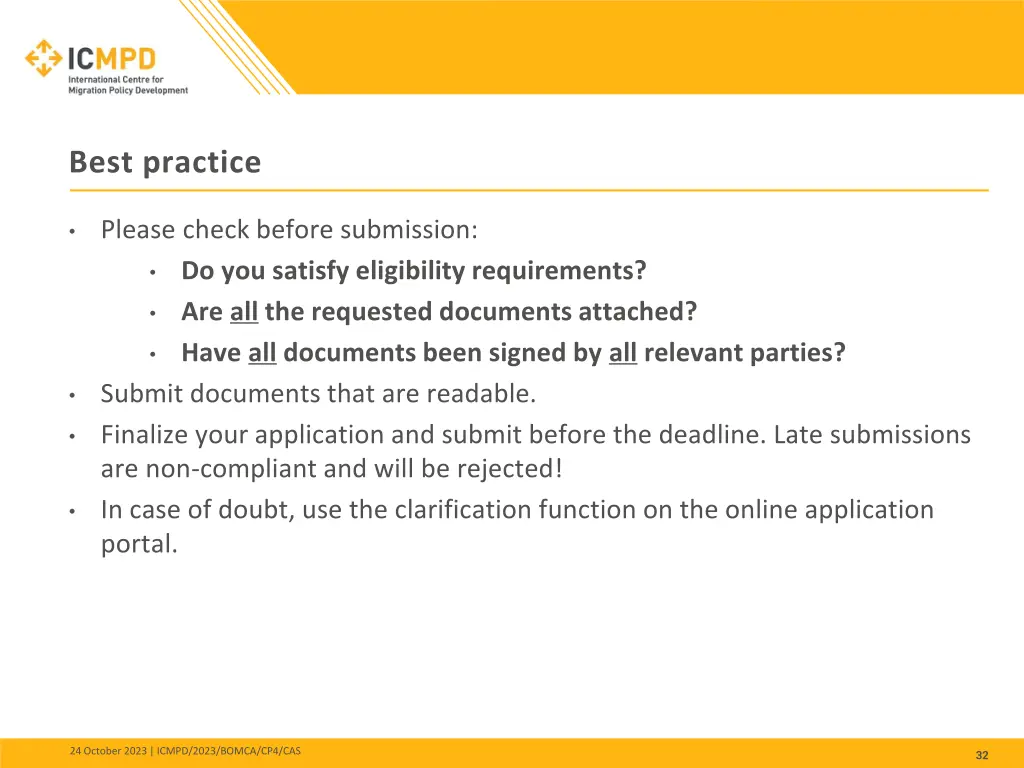 best practice