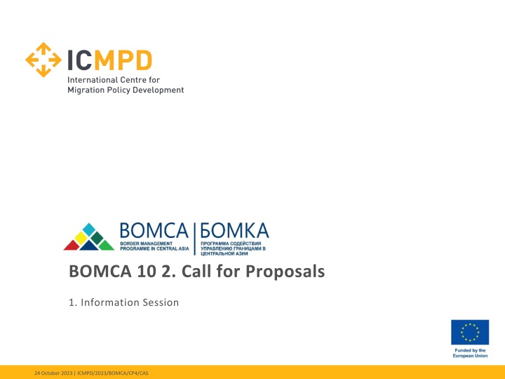 bomca 10 2 call for proposals