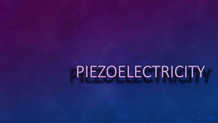 piezoelectricity piezoelectricity