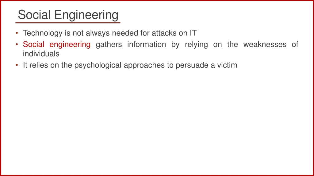 social engineering