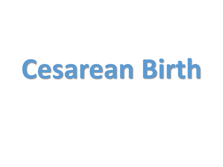 cesarean birth