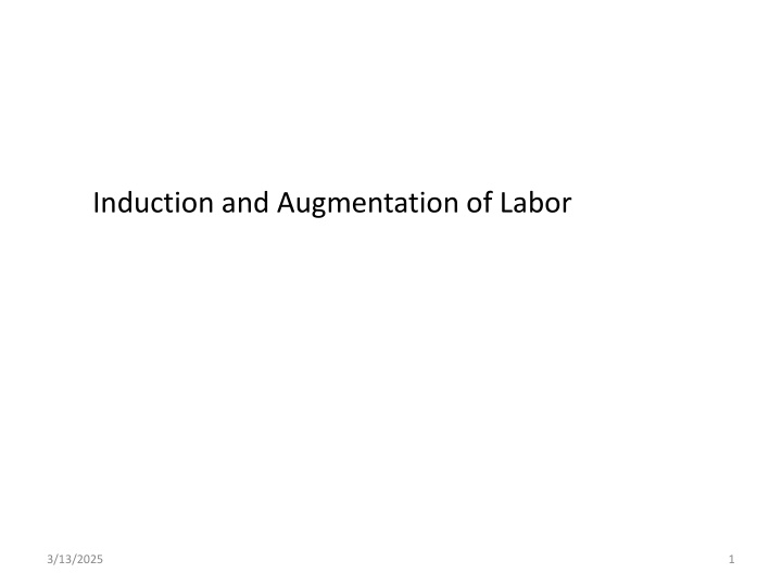 induction and augmentation of labor