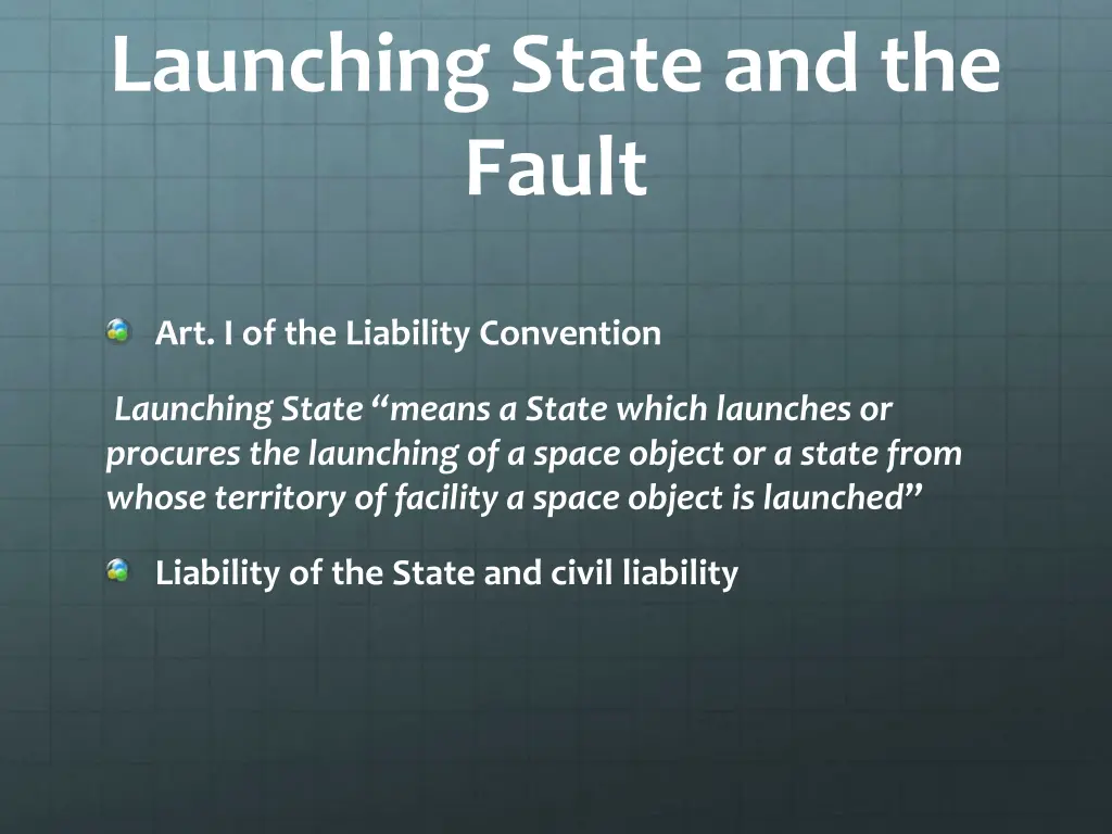 launching state and the fault