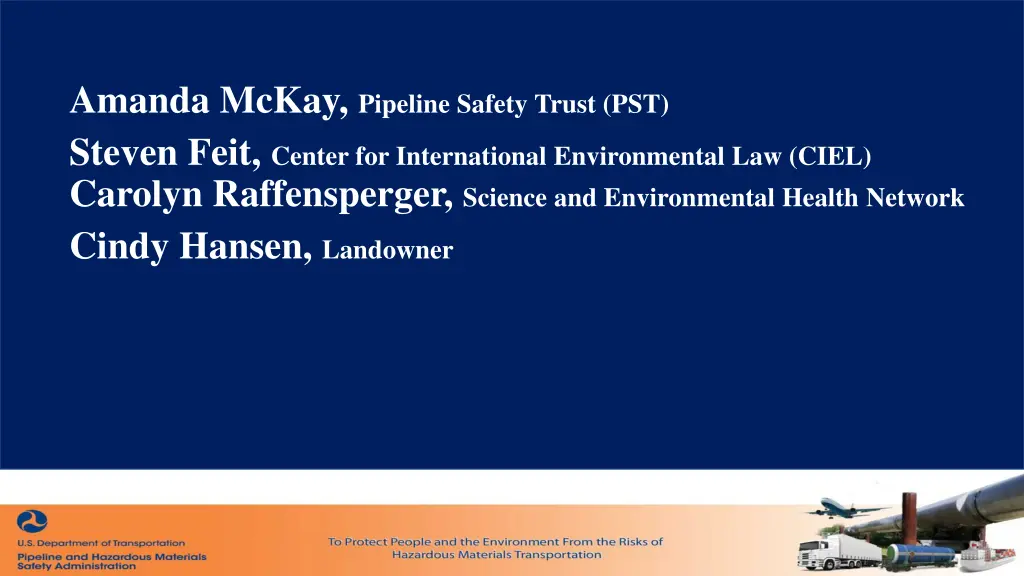 amanda mckay pipeline safety trust pst steven